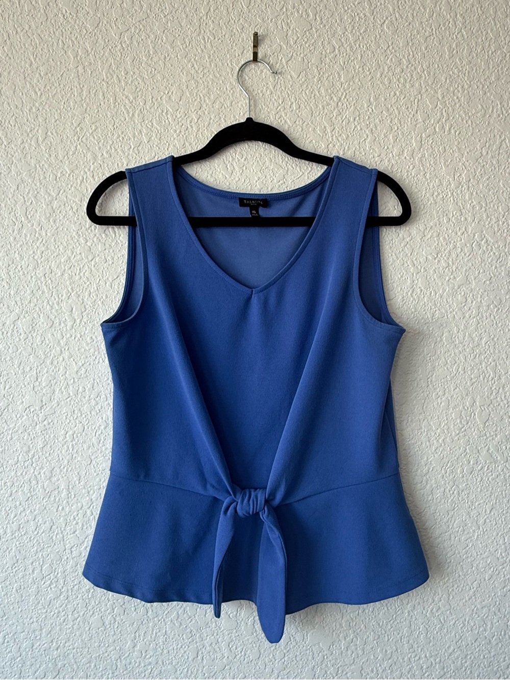 Talbots Blue Tie-Front Sleeveless Camisole